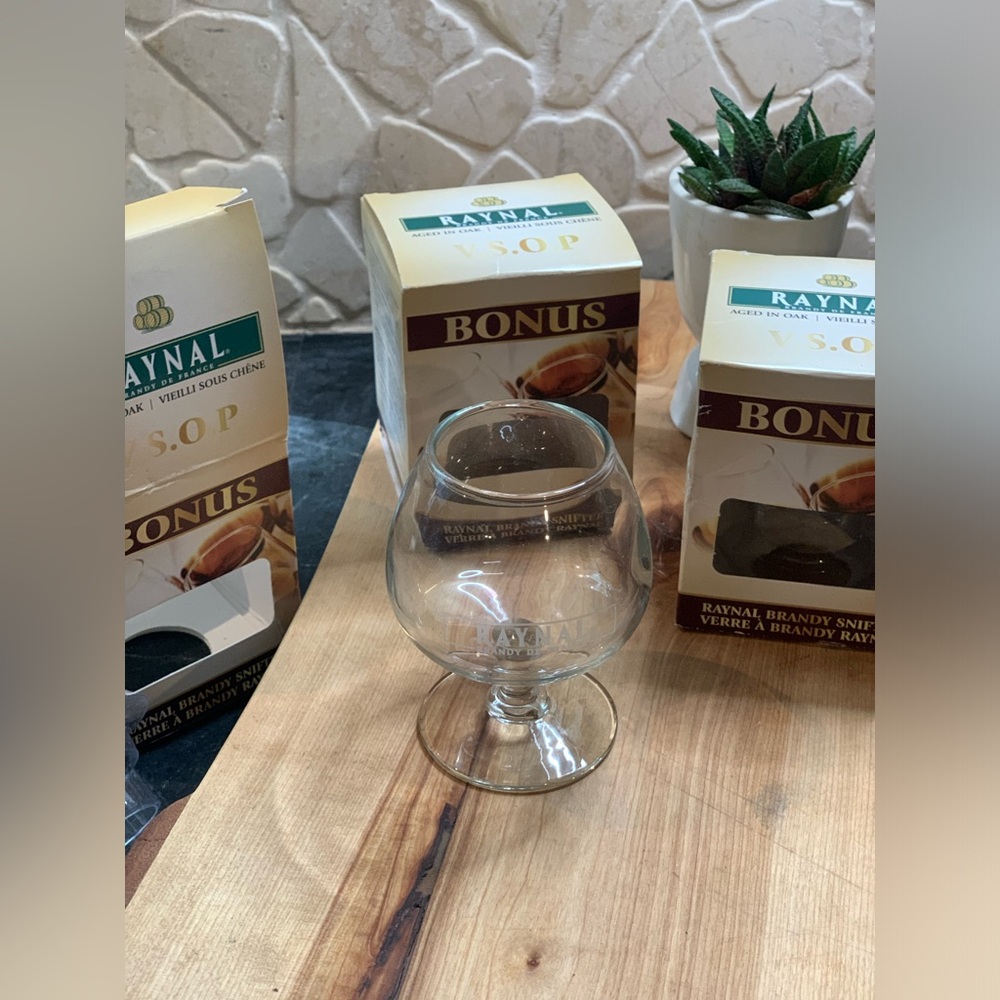 RAYNAL | Set if 3 | Promotional Brandy Snifters in Original Boxes